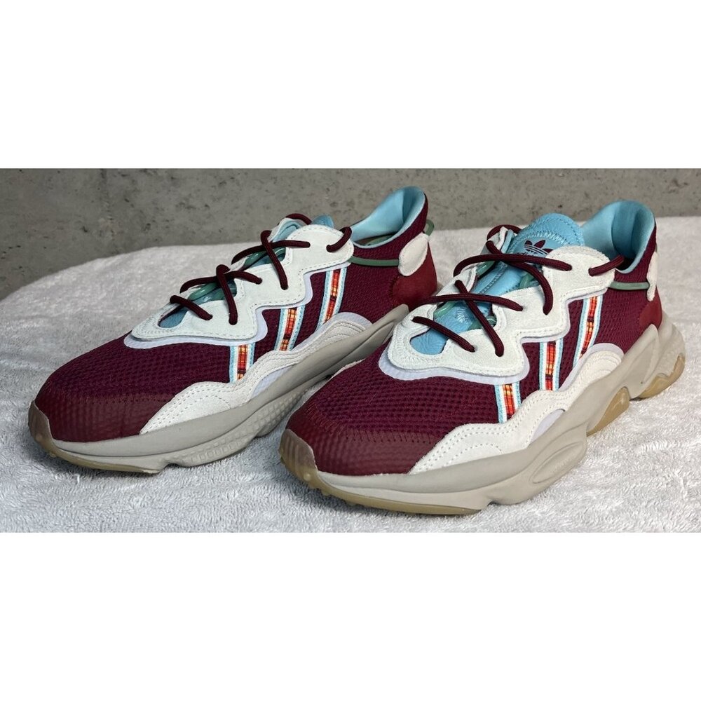 Adidas size? x Ozweego ‘Lake Oswego’ Burgundy Size 9.5 US Shoes Sneakers EG4570